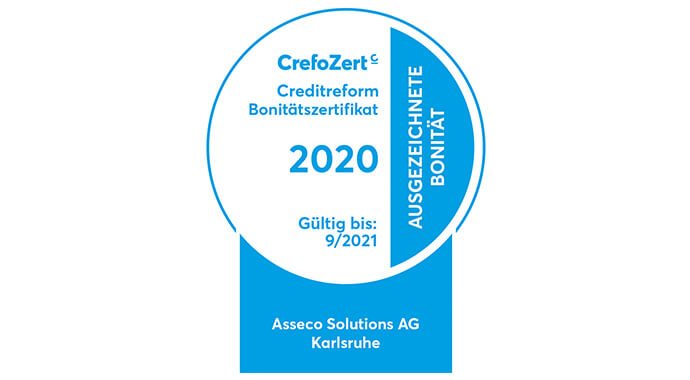 „Ausgezeichnete Bonität“: Creditreform verlängert „CrefoZert“ der Asseco Solutions um weiteres Jahr