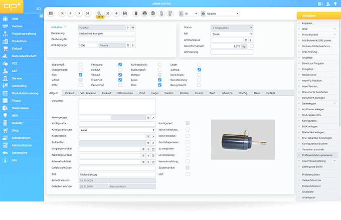 Entdecken Sie, was unsere ERPLösung einzigartig macht APplus